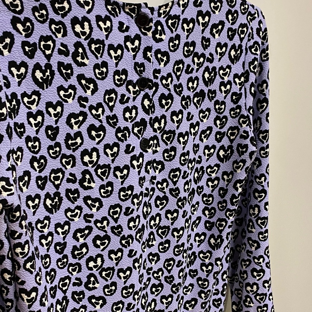 SANDRO Paris Heart Pattern Blouse - Picture 9 of 10